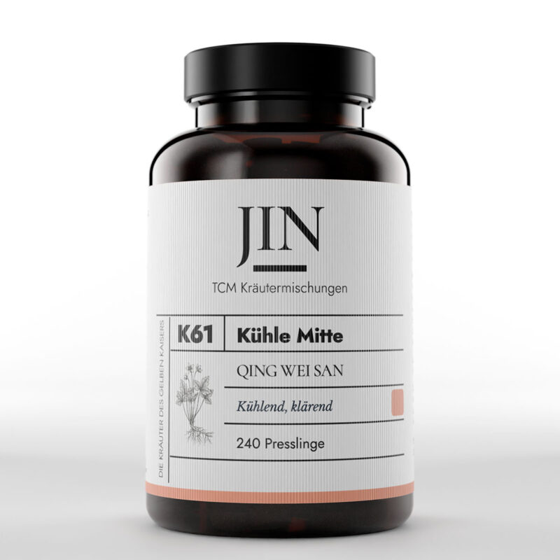 JIN K61 Kühle Mitte Dose — TCM Kräutermischung Qing Wei San bei Magen–Feuer, 240 Presslinge