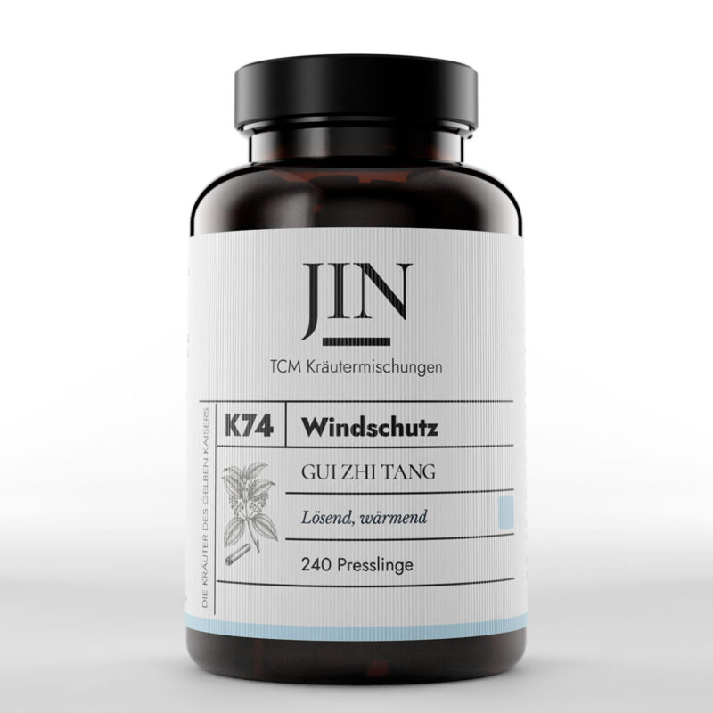 JIN K74 Windschutz Dose — TCM Kräutermischung Gui Zhi Tang bei Wind–Kälte, 240 Presslinge