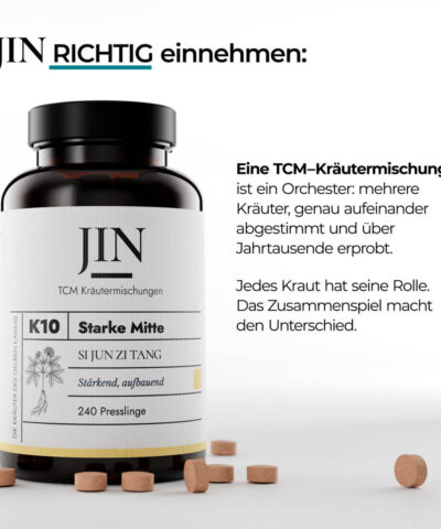 TCM Kräutermischung JIN K10 — Starke Mitte (Si Jun Zi Tang)