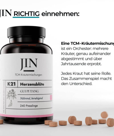 TCM Kräutermischung JIN K21 — Herzensblüte (Gui Pi Tang)